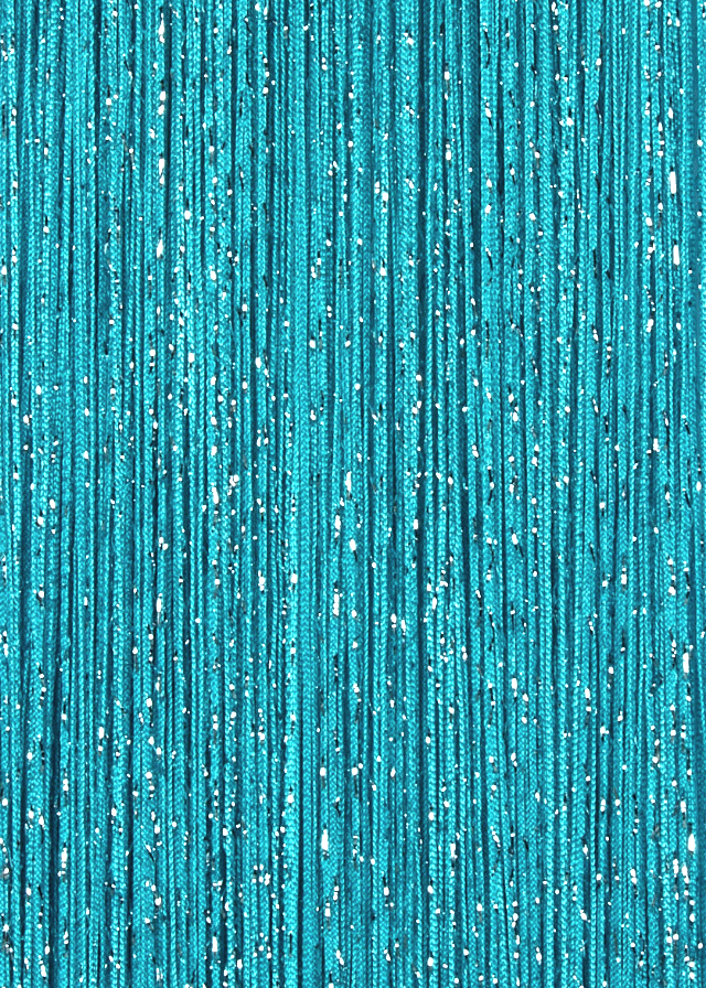 Кисея с люрексом бирюзовая